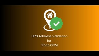 UPS Address Validation for Zoho CRM