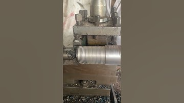 Thred cutting 👍Lathe machine work animation #lathemachine #machine #cncsoftware #threding