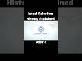 Geopolitics Conflict Israel-Palestine History Explained | Part-1 | #maps #animation #viral #shorts
