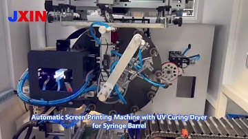 Quality Full Automatic Screen  Printing Machine for Syringe Barrel with UV Curing