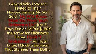 “You’ll Embarrass Us,” My Son Said After I Gave $180K for His House—So I Changed Everything...