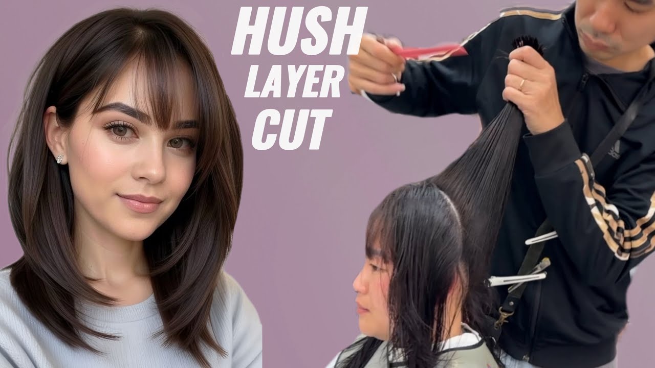 Hush Layers Cut | Professional Quick Haircut Steps You can do at Home | Easy DIY Trend