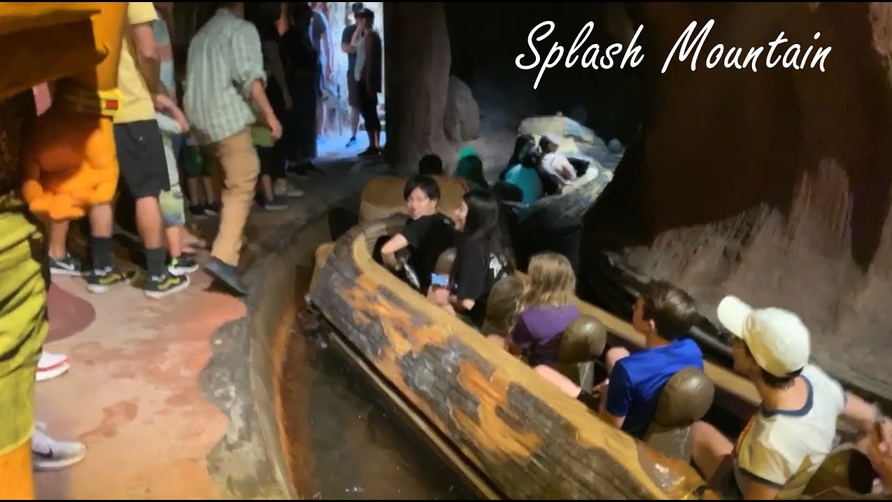 STUCK ON SPLASH MOUNTAIN LIGHTS ON DISNEYLAND CALIFORNIA YouTube