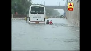 After Two Hours Of Rain, Nh-24 Turns Into A Lake