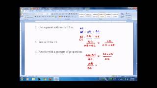 HGEO 7 6 Triangle Proportionality Theorems