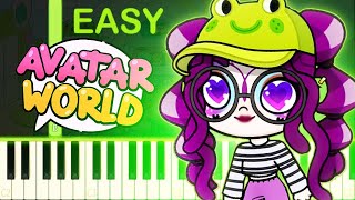 Froggy Daycare Theme Song | AVATAR WORLD - EASY Piano Tutorial