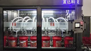 6 heads 5-20L middle bag + capping machine