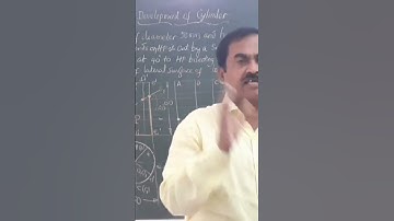 Development of cylinder/ Engineering Drawing/ Technical video/ trendingvideo
