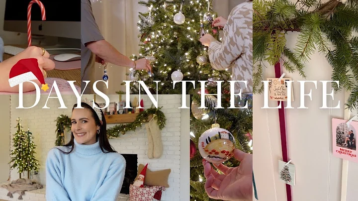 DAYS IN THE LIFE | decorating the tree, DIY card d...