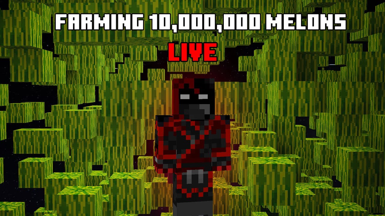 Farming 10,000,000 Melons In Minecraft LIVE