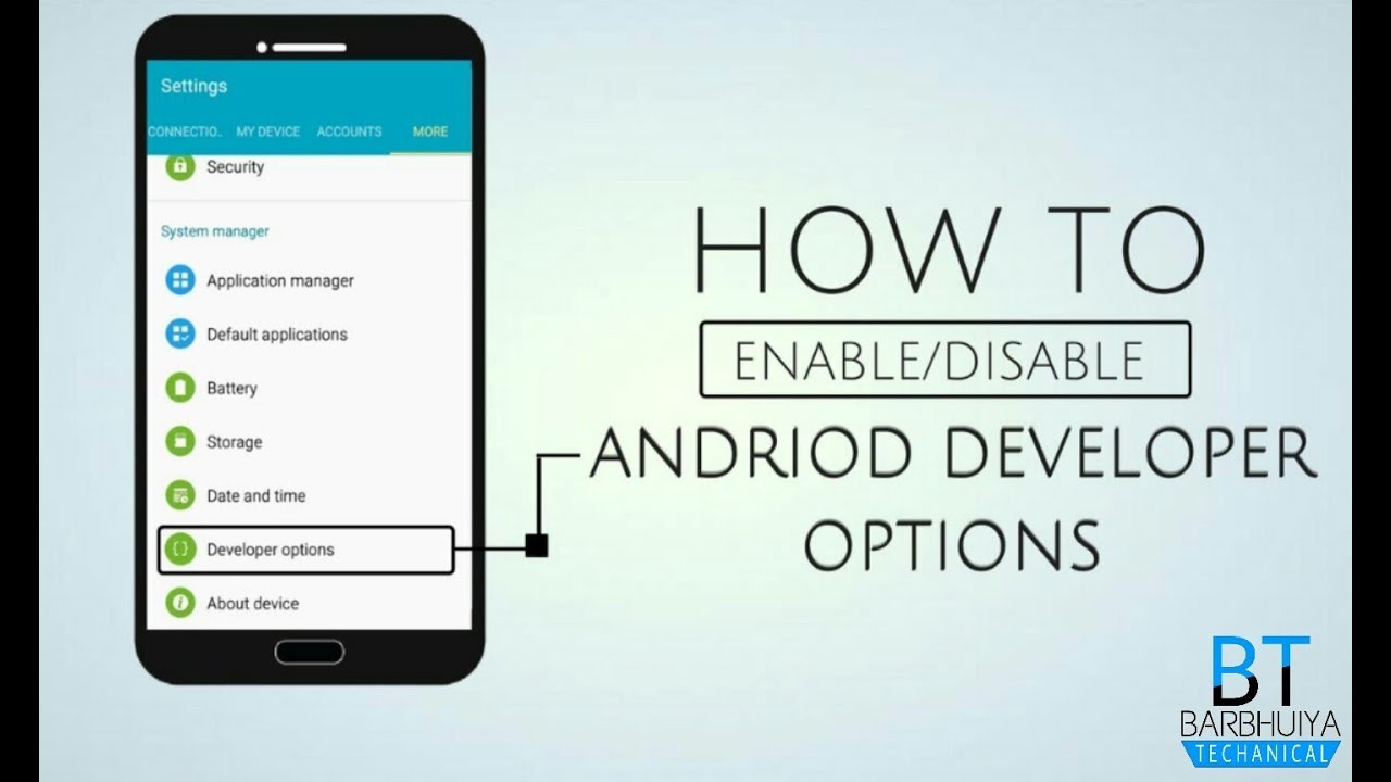 How to Enable and Disable Developer Options in Android 2017 - YouTube