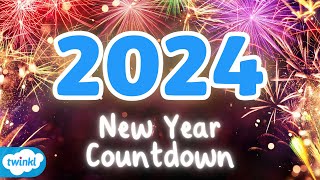 New Years' 2024 Countdown for Kids 🎆 | New Year 2024 for Children 🎉 Resimi