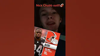 Nick Chubb out For 4 Games!!!🏈 thumbnail