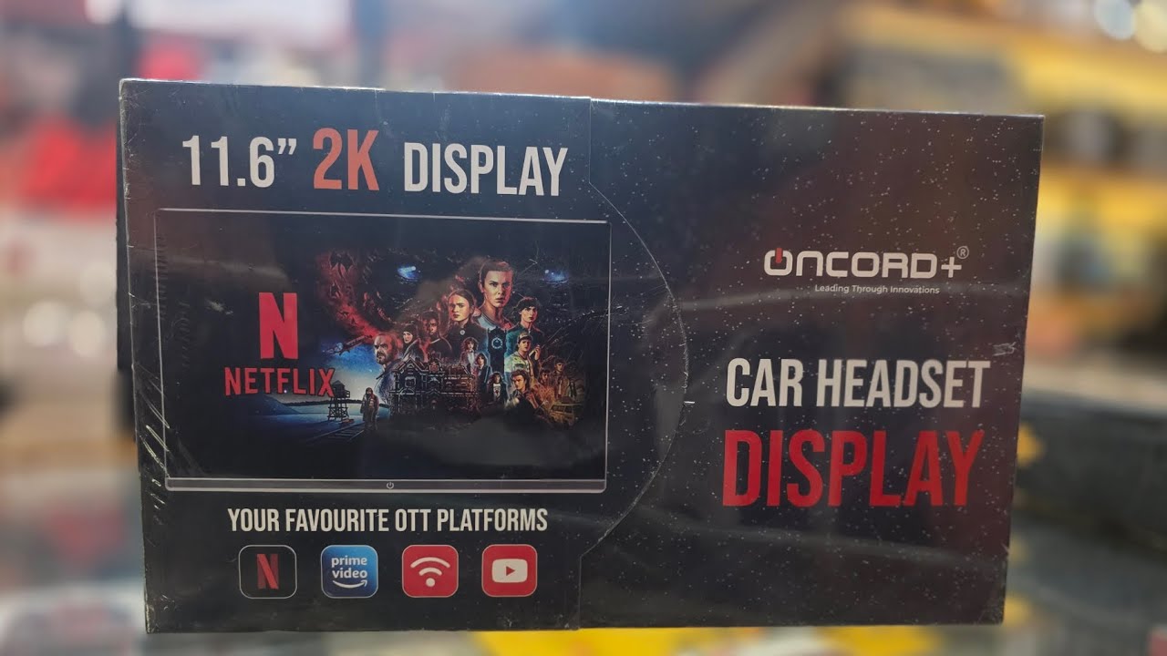 ONCORD + CAR HEADREST DISPLAY | 11.6" | ANDROID V13 4+64 GB | HDMI PORT | 18 MONTHS WARRANTY 
