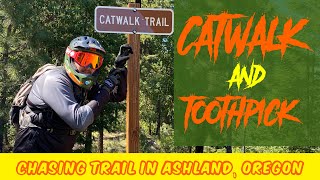 CHASING TRAIL: 'CATWALK' TO 'TOOTHPICK' - NEON GREEN BERMS & TURNS ON THIS ASHLAND, OREGON DOWNHILL! by Punk Uncle Show 197 views 2 years ago 12 minutes, 20 seconds