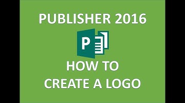 Publisher 2016 - Logo Design - How to Create Make and Use Microsoft Office 365 MS Tutorial Beginners