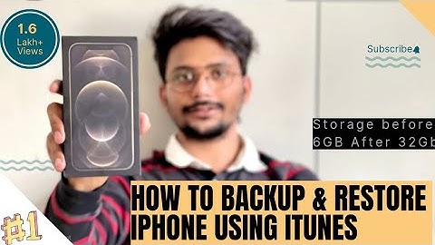 iPhone Backup & Restore on Windows PC using itunes | Free Up Storage After Reset | Hindi 😊