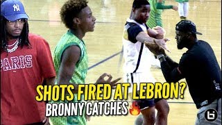 Shots Fired at LeBron! Bronny RESPONDS w\/ Quavo Watching! CAUGHT FIRE FROM DEEP!