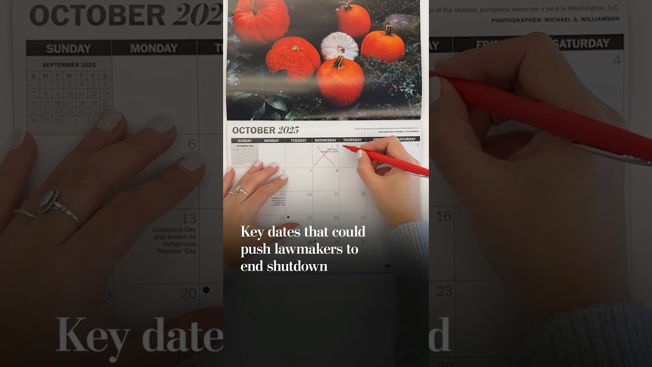 Key dates that could push lawmakers to end shutdown