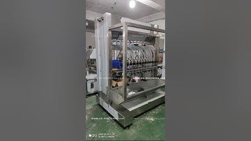 Automatic 10 heads overflow type liquid filling machine