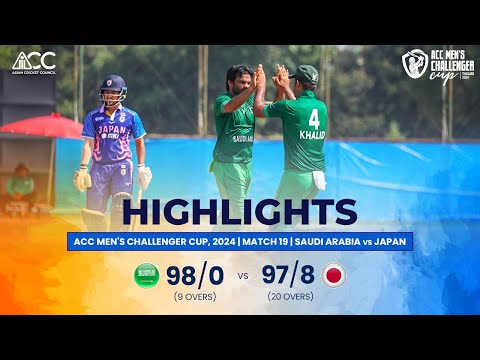 ACC Men's Challenger Cup | Semi-Final 1 | Highlights | Saudi Arabia vs Japan