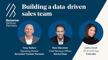 Building A Data-Driven Sales Team | Early stage sales strategies | Bessemer Venture Partners