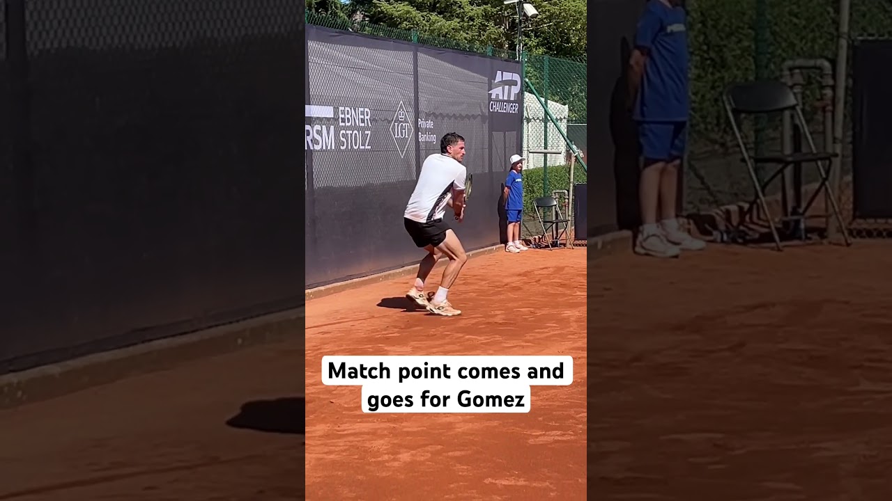 Match point comes and goes for Gomez vs Schoenhaus in Bonn Open Challenger #atp #tennis
