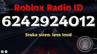 Stuka Siren. Less Loud Roblox Code