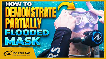 How to Demonstrate Partially Flooded Mask Clear - Confined Water Dive #1