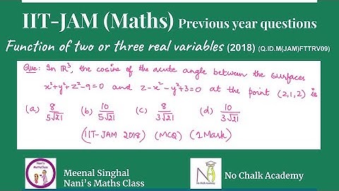 Function of two or three real variables (2018) (Q.ID.M(JAM)FTTRV09)