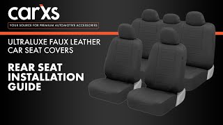 Leather Car Seat Cover Installation Guide - Bench Seat by CarXS 8,576 views 2 years ago 3 minutes, 47 seconds