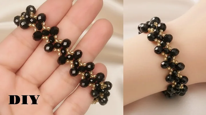 How to Make a Beautiful DIY Beaded Bracelet | Elegant Crystal Bracelet Tutorial #tranding #viral