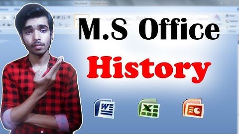 Microsoft Office History in Urdu/Hindi || Zohaib Hussain