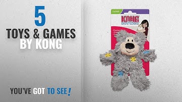 Top 10 Kong Toys & Games [2018]: KONG Softies Patchwork Bear Catnip Toy