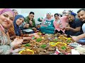 عزومه رمضان لمتنا ع اكبر سفره رمضانيه كل انواع الاكلات البحريه فرحت قوي عملت الاكلات اللي هم بيحبوها