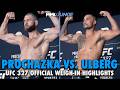 Jiri Prochazka, Carlos Ulberg make weight for UFC 327 vacant title fight
