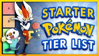 Ranking Every Starter Pokemon - Tier List