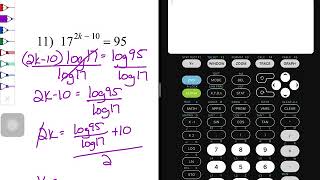 Solving More Complicated Exponential Equations (Variables on Both Sides in the Exponents)