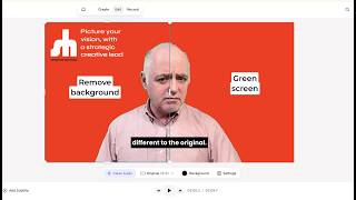 05 Testing greenscreen and remove background functions in VEED.io screenshot 4