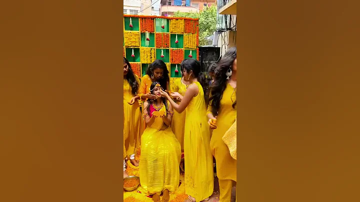 haldi ceremony | traditional haldi ceremony | bride haldi ceremony | haldi decoration | weddinghaldi