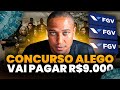 Concurso ALEGO para Policial Legislativo. Nível médio e salário de R$ 9 mil com banca FGV!