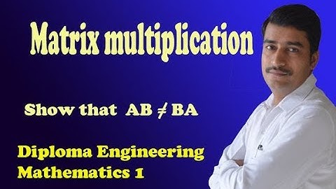 Prove that matrix AB is not equal to matrix BA example(PART-6)