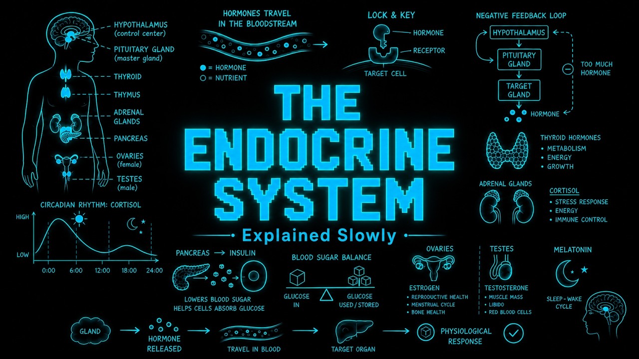 Every Confusing Thing About The Endocrine System Explained Slowly (For Sleep)
