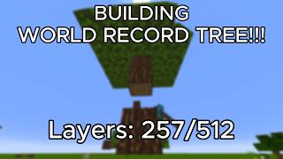 🔴LIVE Minecraft: PLACING 500K BLOCKS WOOOOO (Day 17) | Mega tree build | Sub to get a sign on build