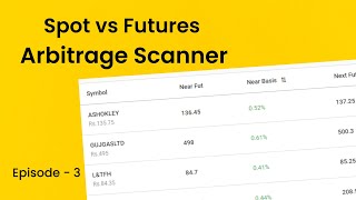 Finding Spot to Future Arbitrage Opportunities Using EQSIS Arbitrage Scanner
