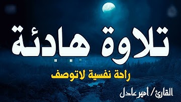 تلاوة هادئة ♥ راحة نفسية لا توصف 🌳🎧 | القارئ امير عادل