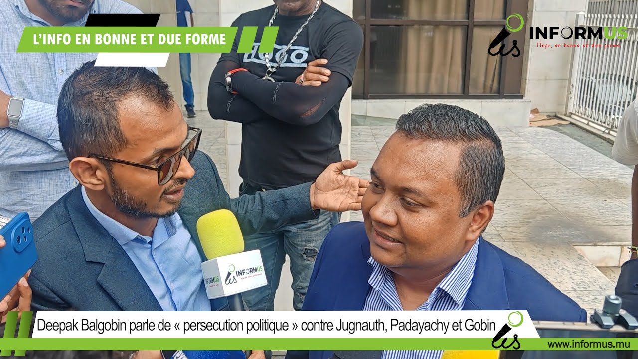 Deepak Balgobin parle de « persécution politique » contre Jugnauth, Padayachy et Gobin