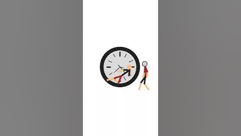 My OC Reverse Default VS Clock Stickfigure #Youtube#Animation#Sticknodes#Fighting