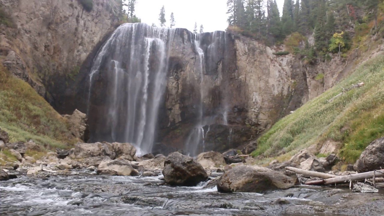Yellowstone Dunanda Falls, horse pack trip YouTube