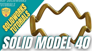 SolidWorks 2025 Tutorial for Beginners #93 | Curve_Pts-Solid Model 40 in SolidWorks-آموزش سالیدورکس